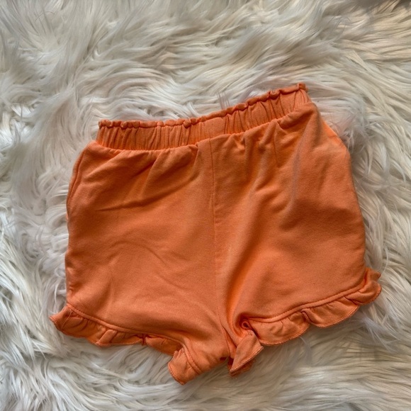 Garanimals Baby Girl Heart Print Tee & Orange Ruffle Shorts Set Size 18 Months - Picture 6 of 6